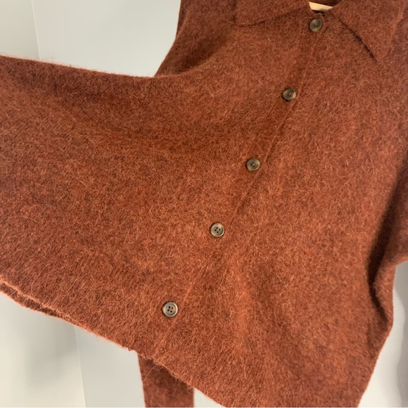 Madewell Carrabelle Polo Cardigan Sweater Knit Button Merino Wool Alpaca XXL 2X - Picture 4 of 10